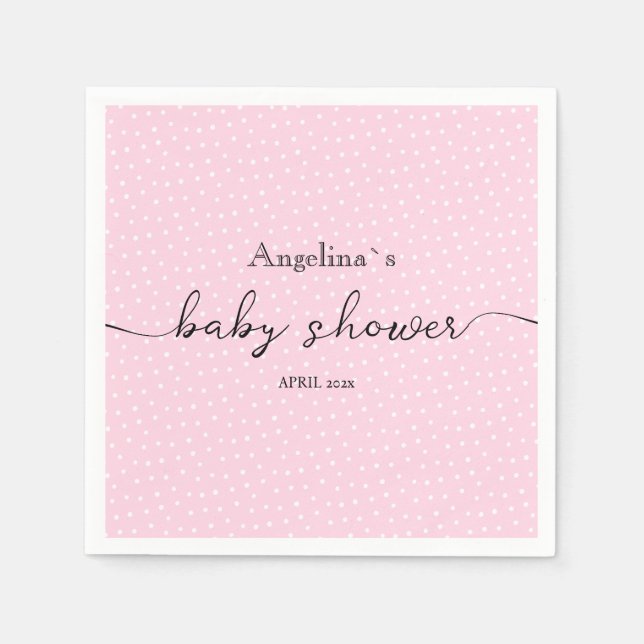 Serviette En Papier Papier baby shower (Devant)