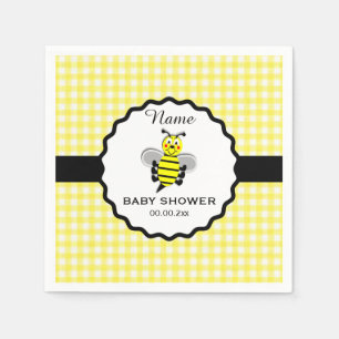 Serviette En Papier Papier Baby shower Bumble Bee