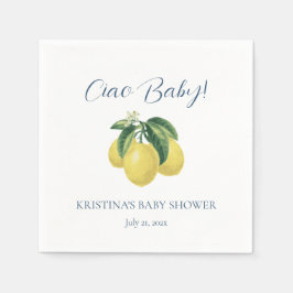 Serviette En Papier Papier Baby shower LEMON