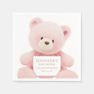 Serviette En Papier Papier Baby shower pour ours en peluche