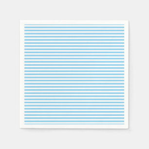 Serviette En Papier Papier Bébé Bleu et Blanc Petites bandes horizonta