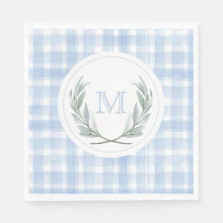 Serviette En Papier Papier blanc En vichy Laurel Crest