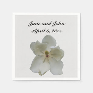 Serviette En Papier Papier blanc Magnolia