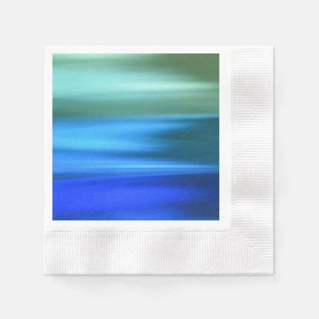 Serviette En Papier Papier bleu brossé Napkin (Devant)