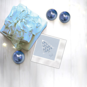 Serviette En Papier Papier bleu Joyoux Noel Napkin