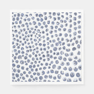 Serviette En Papier Papier bleu peint à la main Aquarelle bleuté