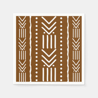 Serviette En Papier Papier Bogolan Designer Africain en tissu de boue