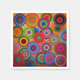 Serviette En Papier Papier Bohème