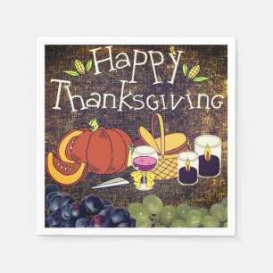Serviette En Papier Papier bon thanksgiving