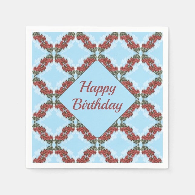 Serviette En Papier Papier Bougainvillea (Devant)