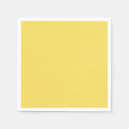 SERVIETTE EN PAPIER PAPIER CHIC NAPKIN_LOVELY BETTER JAUNE SOLIDE