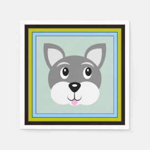 Serviette En Papier Papier Chien Chien Chien Chien Chien