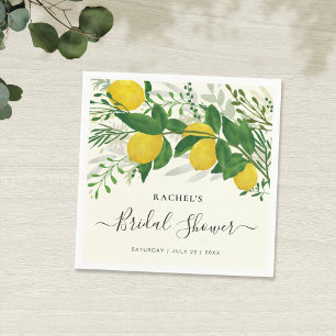 Serviette En Papier Papier citron frais rustique Napkin