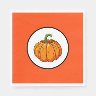 Serviette En Papier Papier citrouille Napkin