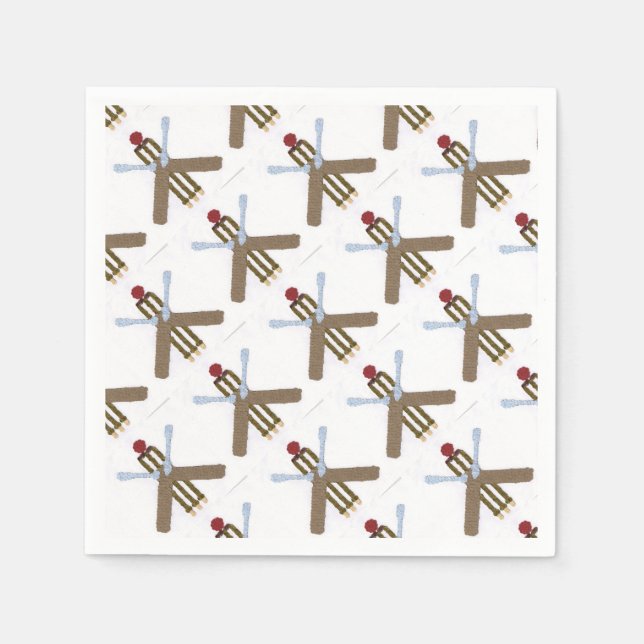 Serviette En Papier Papier cricket serviettes (Devant)