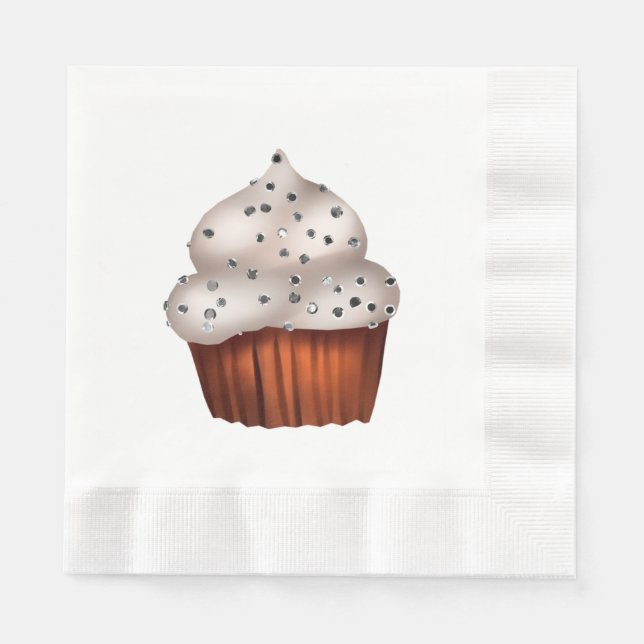 Serviette En Papier Papier Cupcake d'automne Napkin (Devant)