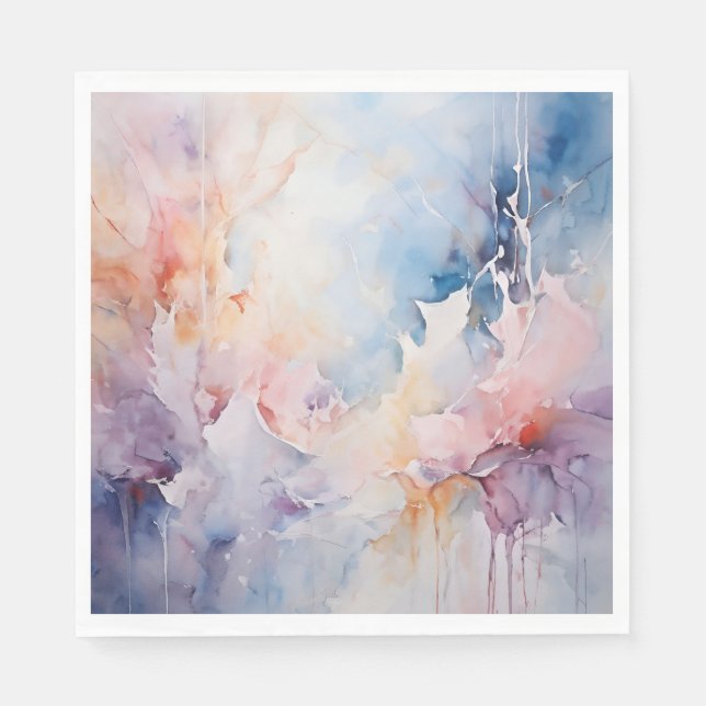 Serviette En Papier Papier d'aquarelle Napkin (Devant)