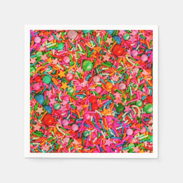 Serviette En Papier Papier d'arrosage Confetti Napkin (Devant)