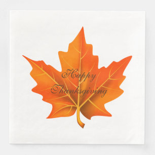 Serviette En Papier Papier d'automne Thanksgiving