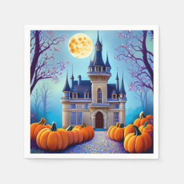 Serviette En Papier Papier de château Citrouille moon Harvest