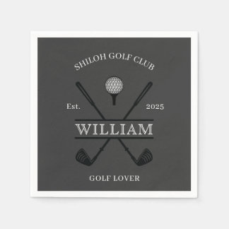 Serviette En Papier Papier de club de croix amateur de golf