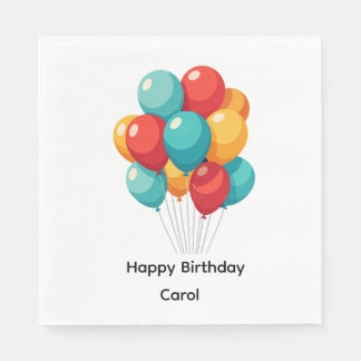 Serviette En Papier Papier de conception de ballon Napkin