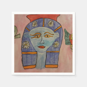 Serviette En Papier Papier de déesse égyptien antique