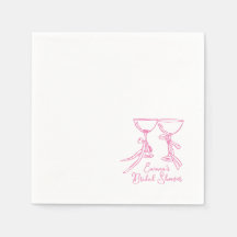 Papier de douche Whimsical Cocktail Napkin