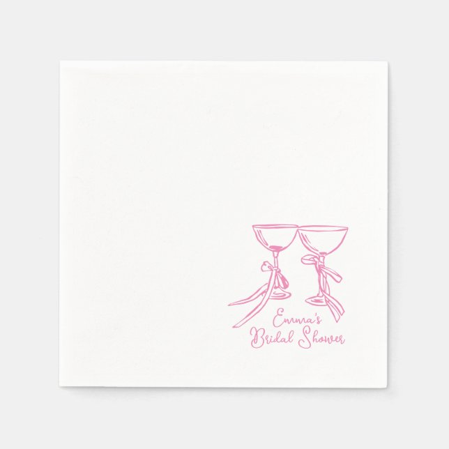 Serviette En Papier Papier de douche Whimsical Cocktail Napkin (Devant)