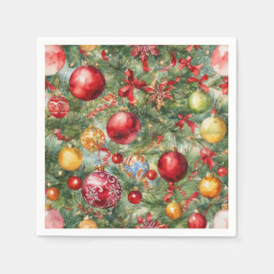Serviette En Papier Papier de fête de Noël