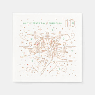Serviette En Papier Papier de fête de Noël Napkins