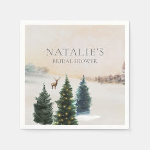 Serviette En Papier Papier de Fête des mariées en bois rustique d'hive