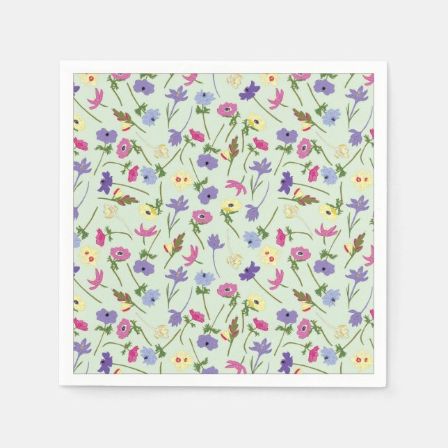 Serviette En Papier Papier de jardin de campagne Napkins (Devant)