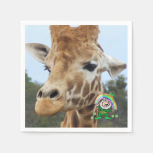Serviette En Papier Papier de jour St. Patrick serviettes Giraffe