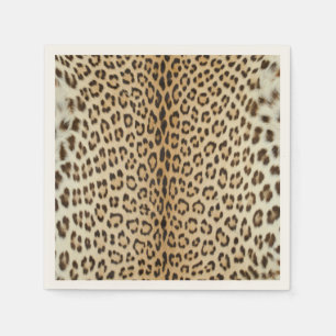Serviette En Papier Papier de la partie léopard
