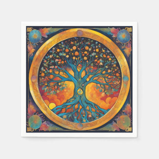 Serviette En Papier Papier de l'Arbre de vie