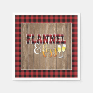 Serviette En Papier Papier de lin et de fizz - Rouge - Bois