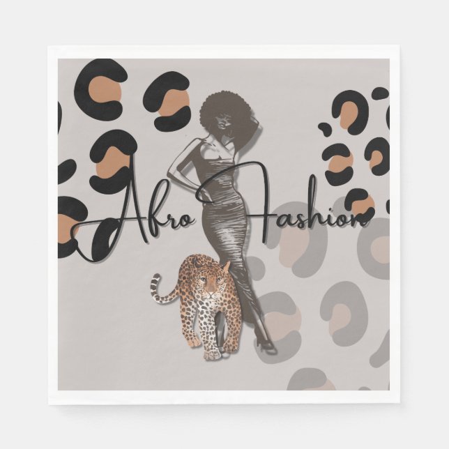 Serviette En Papier Papier de mode féminin (Devant)