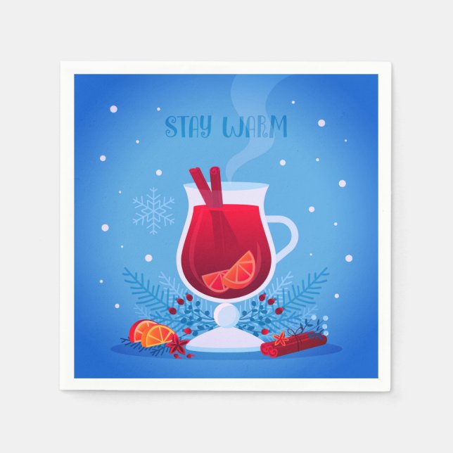 Serviette En Papier Papier de Noël (Devant)