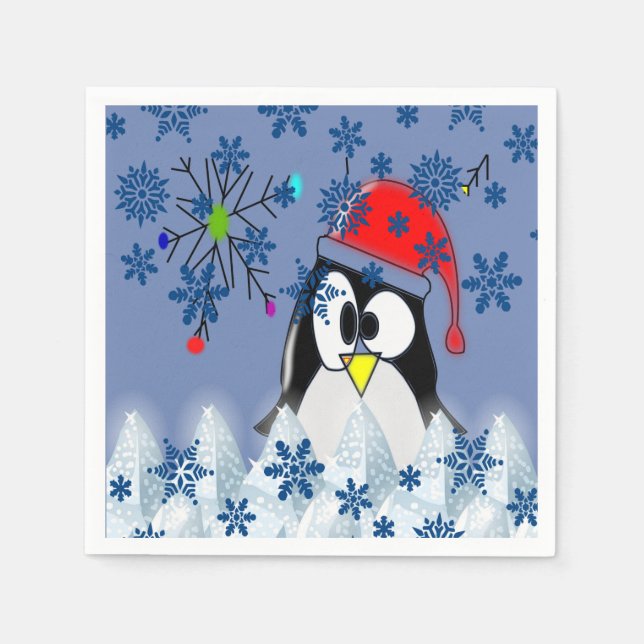 Serviette En Papier Papier de Noël (Devant)