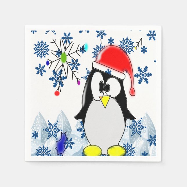 Serviette En Papier Papier de Noël (Devant)