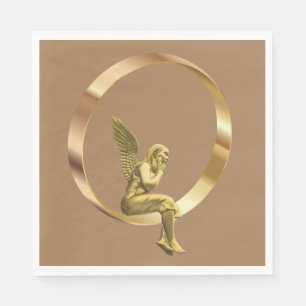 Serviette En Papier Papier de Noël, Joyeux Noël, Ange