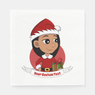 Serviette En Papier Papier de Noël personnalisé