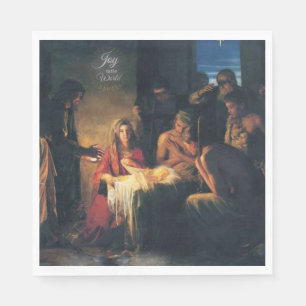 Serviette En Papier Papier de Noël serviettes, Jésus Christ