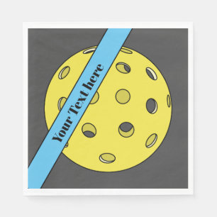 Serviette En Papier Papier de Pickleball personnalisable serviettes