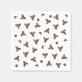 Serviette En Papier Papier de renne de Noël Napkin