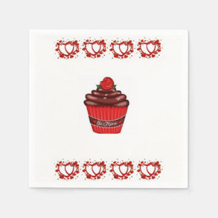 Serviette En Papier Papier de Saint Valentin serviettes