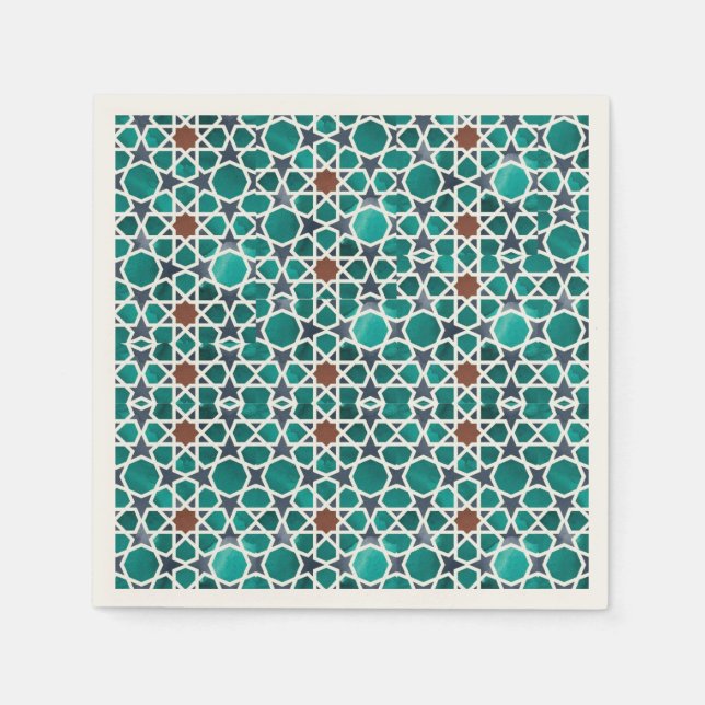 Serviette En Papier Papier de style marocain Napkin (Devant)