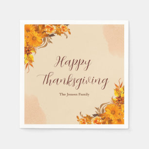 Serviette En Papier Papier de table Thanksgiving