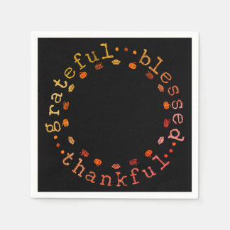 Serviette En Papier papier de Thanksgiving 
